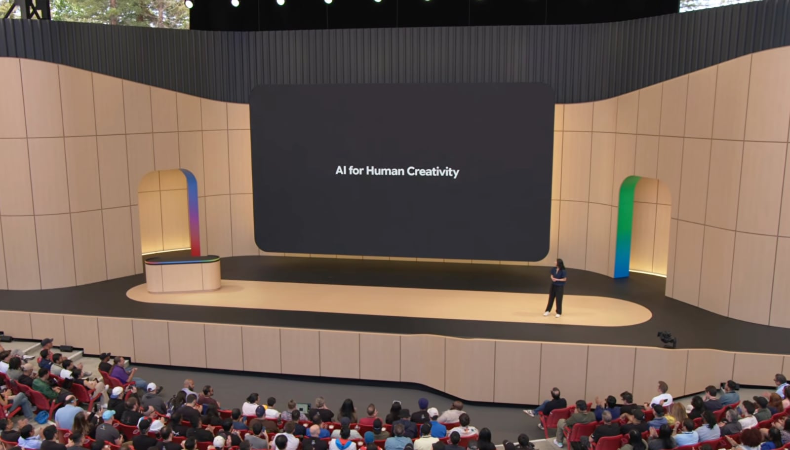 Google I/O presentation moment about human creativity