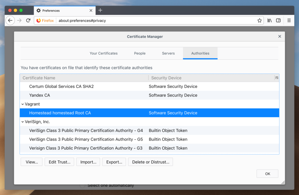 issuer certificate is unknown firefox