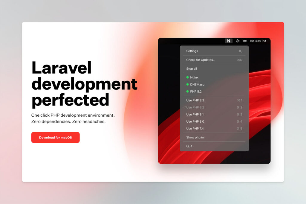 Herd for PHP developers on macOS